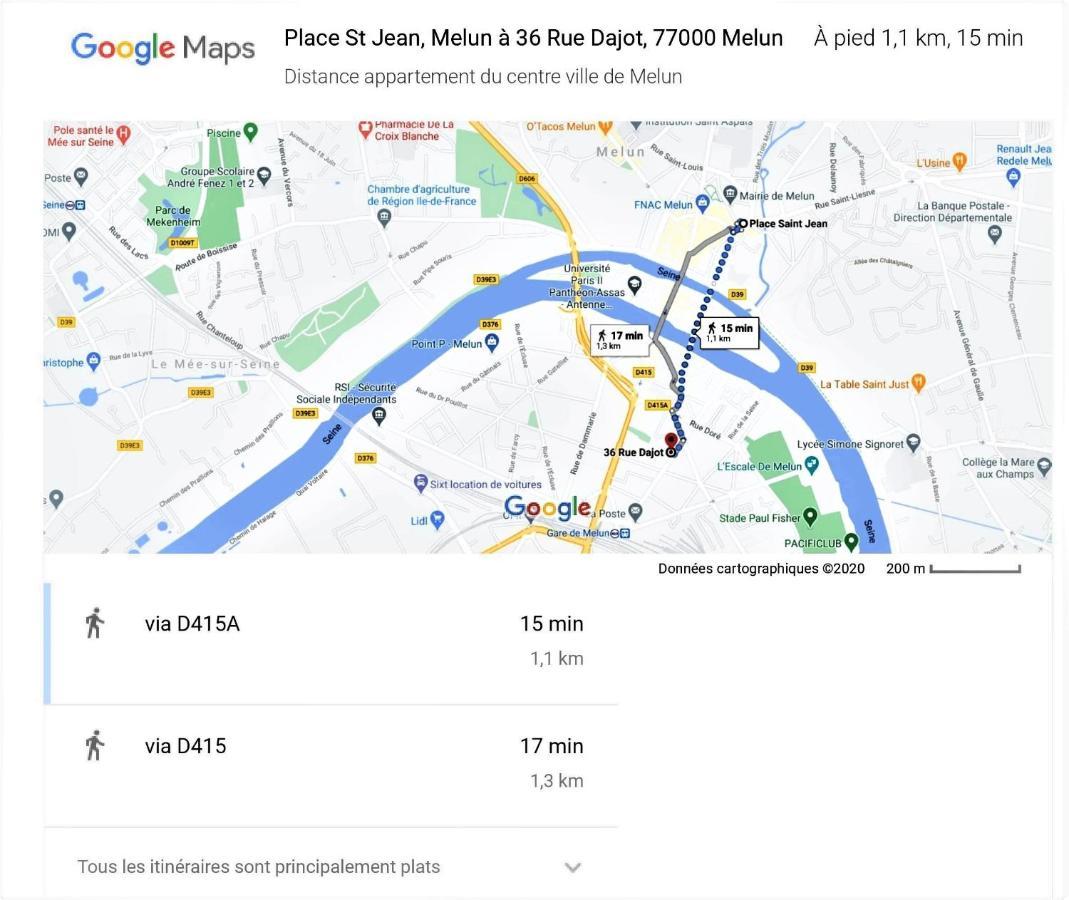 Studio A 300 Metres De La Gare Et 25 Minutes De Paris En Train Melun Luaran gambar